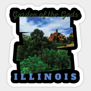 Garden of the gods, Illinois Sticker